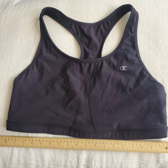 Champion Women's Black Sports Bra Size 3XL - Picture 3 of 7